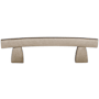 Top Knobs Arched 3 Inch Center to Center Bar Cabinet Pull from the Sanctuary Collection Pewter Antique