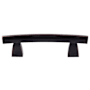 Top Knobs Arched 3 Inch Center to Center Bar Cabinet Pull from the Sanctuary Series - 10 Pack Tuscan Bronze