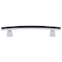 Top Knobs Arched 5 Inch (128 mm) Center to Center Bar Cabinet Pull from the Sanctuary Series - 25 Pack Polished Chrome