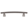 Top Knobs Arched 5 Inch (128 mm) Center to Center Bar Cabinet Pull from the Sanctuary Series - 10 Pack Pewter Antique