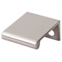 Top Knobs Europa 5/8 Inch Center to Center Finger Cabinet Pull from the Mercer Series - 10 Pack Brushed Satin Nickel