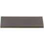 Top Knobs Europa 3 Inch Center to Center Finger Cabinet Pull from the Mercer Series Ash Gray