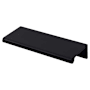 Top Knobs Europa 3 Inch Center to Center Finger Cabinet Pull from the Mercer Series - 10 Pack Black