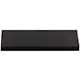 Top Knobs Europa 3 Inch Center to Center Finger Cabinet Pull from the Mercer Series Black
