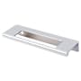 Top Knobs Europa 3-3/4 Inch Center to Center Finger Cabinet Pull from the Mercer Series - 10 Pack Polished Chrome