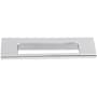Top Knobs Europa 3-3/4 Inch Center to Center Finger Cabinet Pull from the Mercer Series Polished Chrome