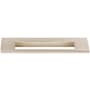 Top Knobs Europa 5 Inch Center to Center Finger Cabinet Pull from the Mercer Series Brushed Satin Nickel