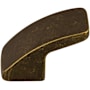 Top Knobs Thumb 1-1/4 Inch Long Finger Cabinet Pull from the Sanctuary Collection German Bronze