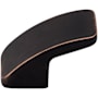 Top Knobs Thumb 1-1/4 Inch Long Finger Cabinet Pull from the Sanctuary Collection Tuscan Bronze