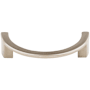 Top Knobs Half Circle 3-1/2 Inch Center to Center Handle Cabinet Pull from the Sanctuary Collection Brushed Satin Nickel