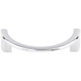 Top Knobs Half Circle 3-1/2 Inch Center to Center Handle Cabinet Pull from the Sanctuary Collection Polished Chrome