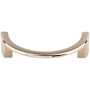 Top Knobs Half Circle 3-1/2 Inch Center to Center Handle Cabinet Pull from the Sanctuary Collection Polished Nickel