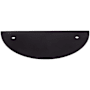 Top Knobs Half Circle 3-1/2 Inch Center to Center Pull Backplate from the Sanctuary Series Flat Black