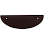 Top Knobs Half Circle 3-1/2 Inch Center to Center Pull Backplate from the Sanctuary Series Oil Rubbed Bronze