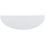 Top Knobs Half Circle 3-1/2 Inch Center to Center Pull Backplate from the Sanctuary Series Polished Chrome