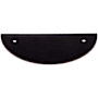Top Knobs Half Circle 3-1/2 Inch Center to Center Pull Backplate from the Sanctuary Series Tuscan Bronze