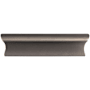 Top Knobs Glacier 3 Inch Center to Center Rectangular Cabinet Pull from the Mercer Series Ash Gray