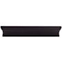 Top Knobs Glacier 5 Inch Center to Center Rectangular Cabinet Pull from the Mercer Series Black