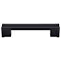 Top Knobs Flat 3-1/2 Inch Center to Center Handle Cabinet Pull from the Sanctuary Series - 10 Pack Flat Black