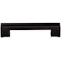 Top Knobs Flat 3-1/2 Inch Center to Center Handle Cabinet Pull from the Sanctuary Collection Flat Black