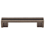 Top Knobs Flat 3-1/2 Inch Center to Center Handle Cabinet Pull from the Sanctuary Series - 10 Pack German Bronze