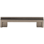 Top Knobs Flat 3-1/2 Inch Center to Center Handle Cabinet Pull from the Sanctuary Collection Pewter Antique