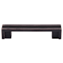 Top Knobs Flat 3-1/2 Inch Center to Center Handle Cabinet Pull from the Sanctuary Series - 10 Pack Tuscan Bronze
