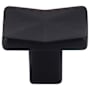 Top Knobs Quilted 1-1/4 Inch Square Cabinet Knob from the Mercer Collection Flat Black