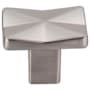 Top Knobs Quilted 1-1/4 Inch Square Cabinet Knob from the Mercer Collection Brushed Satin Nickel