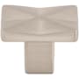 Top Knobs Quilted 1-1/4 Inch Rectangular Cabinet Knob from the Mercer Collection Brushed Satin Nickel