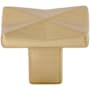 Top Knobs Quilted 1-1/4 Inch Rectangular Cabinet Knob from the Mercer Collection Honey Bronze