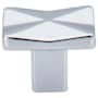 Top Knobs Quilted 1-1/4 Inch Square Cabinet Knob from the Mercer Collection Polished Chrome