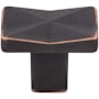 Top Knobs Quilted 1-1/4 Inch Rectangular Cabinet Knob from the Mercer Collection Umbrio