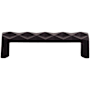 Top Knobs Quilted 3-3/4 Inch Center to Center Handle Cabinet Pull from the Mercer Series Black