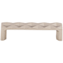 Top Knobs Quilted 3-3/4 Inch Center to Center Handle Cabinet Pull from the Mercer Series Polished Nickel