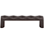 Top Knobs Quilted 3-3/4 Inch Center to Center Handle Cabinet Pull from the Mercer Series Sable