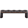 Top Knobs Quilted 3-3/4 Inch Center to Center Handle Cabinet Pull from the Mercer Series Umbrio