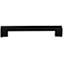 Top Knobs Flat 5 Inch Center to Center Handle Cabinet Pull from the Sanctuary Collection Flat Black