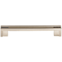 Top Knobs Flat 5 Inch Center to Center Handle Cabinet Pull from the Sanctuary Collection Brushed Satin Nickel