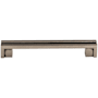 Top Knobs Flat 5 Inch Center to Center Handle Cabinet Pull from the Sanctuary Collection Pewter Antique