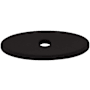 Top Knobs 1-1/4 Inch Small Oval Cabinet Knob Backplate from the Sanctuary Series Flat Black