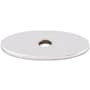 Top Knobs 1-1/4 Inch Small Oval Cabinet Knob Backplate from the Sanctuary Series Polished Chrome