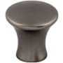 Top Knobs Oculus 7/8 Inch Mushroom Cabinet Knob from the Mercer Collection Ash Gray