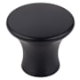 Top Knobs Oculus 1-1/8 Inch Mushroom Cabinet Knob from the Mercer Collection Black