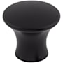 Top Knobs Oculus 1-1/8 Inch Mushroom Cabinet Knob from the Mercer Collection Black