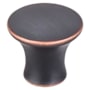 Top Knobs Oculus 1-1/8 Inch Mushroom Cabinet Knob from the Mercer Collection Umbrio