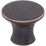 Top Knobs Oculus 1-5/16 Inch Mushroom Cabinet Knob from the Mercer Collection Umbrio