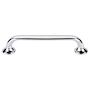 Top Knobs Oculus 5 Inch (128 mm) Center to Center Handle Cabinet Pull from the Mercer Series - 10 Pack Polished Chrome