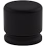Top Knobs Oval 1-1/8 Inch Oval Cabinet Knob from the Sanctuary Collection Flat Black