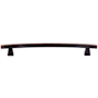 Top Knobs Arched 8 Inch Center to Center Bar Cabinet Pull from the Sanctuary Collection Tuscan Bronze